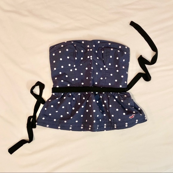 NWOT Hollister strapless tube-top with skirt ends - Picture 1 of 6